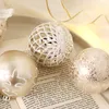 Decorações de Natal 1 caixa misturada bola ornamento branco ouro árvore de Natal pendurado pingentes de bauble para casa navidad noel 230923