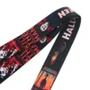 Films d'horreur Dessin animé Anime Lanyard Cool Print Longes Sangle Support de téléphone Sangles de cou Cordes suspendues Boutons de mode Accessoires Porte-clés de créateur