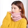 Scarves Women Winter Ring Scarf For Girls Coral Velvet Knitted Woolen Neck Collar Scarf Neckerchief Scarves Thickened Warm Neck Scarves 230923