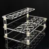 Electronics Acrylic display stand holes diameter 15mm 25mm standing shelf holder racks for e liquid bottle battery mod