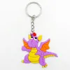 شحن مجاني أوروبا والولايات المتحدة Dinosaur keychain Party هدايا صغيرة PVC الحرف اليدوية الملحقات قلادة Dinosaur Toys