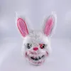 Party Masks Design Glowing Bloody Rabbit Mask Led Neon Cosplay Bear Halloween Horror Carnival Masquerade Dräktdekoration Props 230923