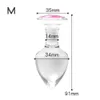 Jouets anaux Plug intime 3 tailles verre clair expansion de l'anus jouet érotique en couple sexe pour adultes 18 bout en cristal 230923