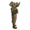 Performance Brown Elephant Mascot Costumes Halloween Cartoon personnage de personnage Suite