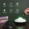 1pc 2023NEW Kinscoter Volcanic Aroma Diffuser Essential Oil Lamp 130ml USB Portable Air Humidifier With Color Flame Night Light USB Free Filter