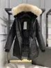 Designer canadense Mulheres Gooes Coats Jacket Womens Down Jackets Parkers Jaqueta com capuz de inverno