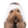 Odzież dla psa zima miękkie czapki regulowana pluszowa kapelusz z klapami ucha oddychające zwierzęta domowe ciepłe traper dla małych średnich psów