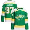 Minnesota 2023-24 Green Alternate Breakaway Jersey Kirill Kaprizov 29 Marc-Andre Fleury Wild Ryan O'Reilly Joel Eriksson Ek Mats Zuccarello Alex Goligoski Matt