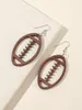 Stud Oorbellen 2023 American Football Drop Voor Dames Mode Sport Sieraden Geschenken