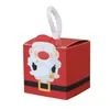 Cartone natalizio portatile Casetta di pan di zenzero Scatole regalo Decorazioni Calendario dell'Avvento Bambini Caramelle festive Biscotti Zucchero Bomboniere Confezione di Babbo Natale