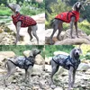 Odzież dla psa duża kurtka z uprzężem zimowe ciepłe ubrania do Labrador Waterproof Waterproof Big Plat Chihuahua French Bulldog Outfits 2309923
