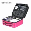 Makeup Tools DeceMars Portable Eyelash Storage Box Eyelash Extension Tools Bag Cosmetic Case Blue 230923