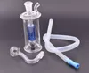 Cheapest LED Hookah Set Bubbler Water Pipes Oil Burner Bong Dab Rig Bongs 10mm Joint LED Lights Ash Catcher Bong with Male Glass Oil Burner Pipe and Hose Dhl Free