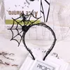 Autres fournitures de fête d'événement Halloween Devil Hair Band Décoration Spider Web Witch Dance Bandeau P O Props Ghost Festival Bat Head Hoop 230923