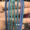 Colorful Plain Chain Necklace Long Netted Chain Necklace Rounded Bracelet Colored Plated Simple Classic Hollow Chain Jewelry269D