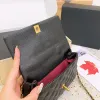 Bolso cruzado de diseñador de lujo Bolsos de hombro de marca francesa Clásico París Bolsos con solapa de moda para mujer Enrejado de diamantes de alta calidad Bolso clásico de cuero genuino El bolso de mano