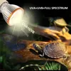 Altro Giardino domestico 2023 Spettro completo UVA UVB Lampadina per rettili Lampada UV a LED per tartaruga Lucertola Serpente Riscaldatore Terrario rettili accessorio 230923