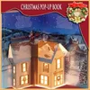 Libro pop-up delle decorazioni natalizie con suono leggero alla vigilia della notte prima dell'anno delle decorazioni Regali per bambini 230923
