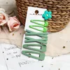 Hair Accessories 7pcs Cute Clips Set Hairpins Girls Kids Korea Style Snap Clip Avocado Flower Barrettes Candy Color Side MC004