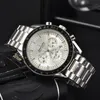 2023 Omeg Horloges Voor Mannen 2023 Nieuwe Heren Horloges Alle Wijzerplaat Werk Quartz Horloge Hoge Kwaliteit Top Luxe Merk chronograaf Klok Mannen Mode Accessoires Stalen Riem B11