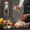 Organizzazione di stoccaggio per la cucina 5/12 pezzi Barattoli di spezie in vetro con coperchio in bambù Contenitori per condimenti per spezie Sale e pepe Organizzatore per spezie Set di barattoli per spezie da cucina 230923