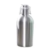 Water Bottles Premium 2L Stainless Steel Bottle Homebrew Beer Growler Secure Swing Top Big Capacity Beer Bottle For Outdoor growler cerveja 230923