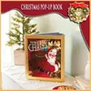 Dekoracje świąteczne wyskakują książka z lekkim dźwiękiem w Eve The Night przed dekoracją Prezenty dla dzieci dzieci 230923