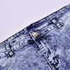 Jeans voor heren Mode Denim gatbroek Lange potloodbroek Street chic Normale broek voor heren High Street Vintage mannelijk