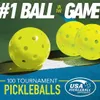 Rakiety tenisowe 6 Pack Balls Balls 40 dołków Pickleballs na zewnętrzny sportowy zestaw piłek sportowych Trwałe Zestaw do krykieta 230923