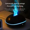 1pc bärbar skrivbord USB färgglad flam ljus arom diffusor luftfuktare atomizer vatten påfyllare luftrenare för hem sovrum kontor resor