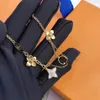 Bijoux de luxe Bracelet de créateur en cuir féminin avec coeur en or marque haut de gamme bracelets de mode élégants necklace236d