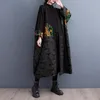 Damenjacke aus Wollmischungen, große Größe, koreanischer bedruckter Trenchcoat mit lockeren Ärmeln, 2023 Herbst, faul, unregelmäßig, lang, Retro-Windbreker Z2827 230923