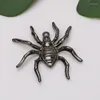 Charms 10st Halloween Spider Alloy Dripping Oil Pendant Charm Spray Paint Black Keychain Earring Material Crafts