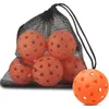 Rakiety tenisowe 6 Pack Balls Balls 40 dołków Pickleballs na zewnętrzny sportowy zestaw piłek sportowych Trwałe Zestaw do krykieta 230923