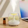 1 mini humidificateur d'air mignon de 440 ml – Charge directe USB, grand volume de brume de 44 ml, muet, aromathérapie, veilleuse pour salon, salle de classe, chambre, bureau, pique-nique, voyage