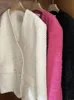 Mezclas de lana para mujer Abrigo Circyy Mujer 2023 Otoño Invierno Cuello en V Doble botonadura Chaquetas de manga larga Vintage Bolsillos de moda Ropa de abrigo sólida 230923