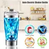 Vattenflaskor Electric Protein Shake Stirrer USB Shake Bottle Milk Coffee Blender Kettle Sport och fitness laddning Electric Shaker Cup 230923