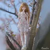 Dolls Pearl BJD Doll 14 Floral Dress With Shoes Spring Meat Toot Cute Girl Toys High quality Collection 230923