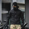 Jaquetas masculinas Soft Shell Jaqueta Tática Homens Agente Especial Militar À Prova de Vento À Prova D 'Água Multi Bolso Carga Ao Ar Livre SWAT Combate Casaco 230923