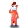 Costume de mascotte de cheval orange d'Halloween Taille adulte Personnage de thème animé de dessin animé Carnaval Robe unisexe Robe de soirée de performance fantaisie de Noël