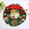 装飾的な花クリスマスラウンドナチュラルラタンリースステムブランチリングガーランドウェディングバースデーパーティー装飾用品ギフト