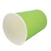 Bicchieri usa e getta Cannucce Vendita al dettaglio 40 Carta (9 Oz) - Tinta unita Tinta unita Stoviglie per feste di compleanno Catering (Verde)