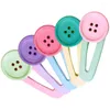 Bandanas 5 Pcs Hair Tongs Clips Women Decorative Button Metal Accessories Girl Snap Miss