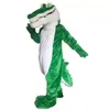 Halloween Green Crocodile Mascot kostym vuxen storlek tecknad anime temakaraktär karneval unisex klänning jul fancy performance party klänning