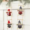 Christmas Tree Decoration Climbing Ladder Santa Claus Felt Little Doll Christmas Decoration Gift Scene Layout