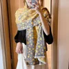 2023New Luxury V Designer Scarf Letter Old Flower Fashionable Autumn and Winter Rabbit Fleece Scarf Womens Winter Warm Fashion Double Sided Two Color High end Shawl