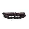 Strand Tibétain Bouddhiste Tressé À La Main Corde Élastique Bracelet Femmes Hommes Naturel Coquille De Noix De Coco Perles Chanceux Amulette Budhi Yoga Bijoux