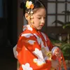 Этническая одежда, японское платье для девочек, детская одежда для маленьких девочек, кимоно, халат, японский традиционный костюм, сценическое представление 11506