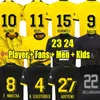 23 24 Trikots Reus Dortmunds 2023 2024 Borussia Fußball Haller -Fußball -Hemd Bellingham Neongelb Hummels Brandt Männer Kids Special Kit All Black Maillot De Foot