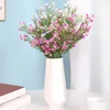 装飾的な花人工ジプソフィラDIY花柄の花束ホームウェディングデコレーションデスクトップアレンジメント偽のPOプロップ36cm長さ